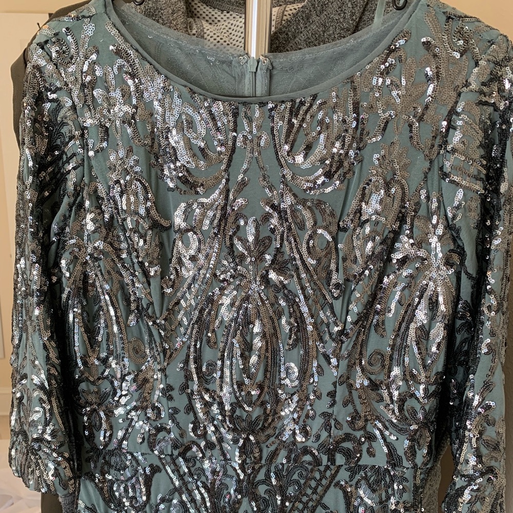 Cachet | Metallic Sequin Gown - image 2